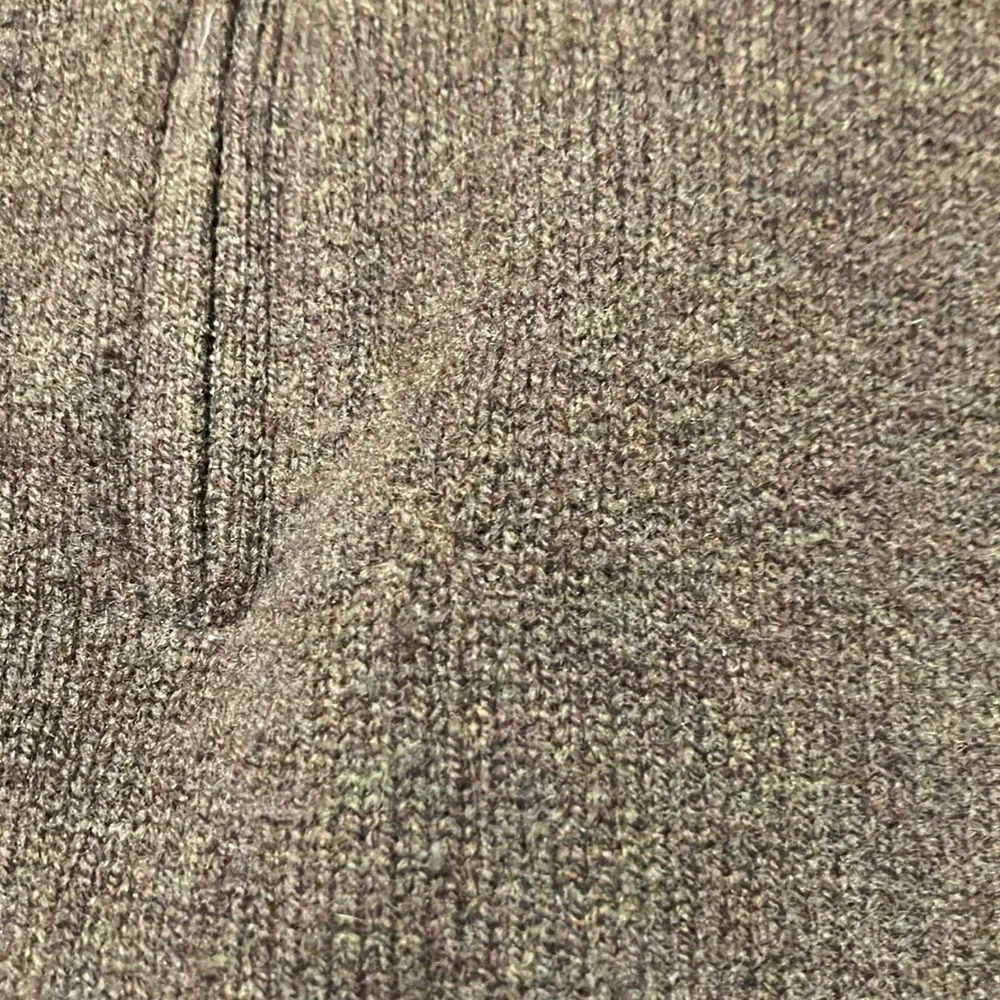 J. Crew Men's Brown Sweater lambswool style 70737 large dark academia 1/4 zip